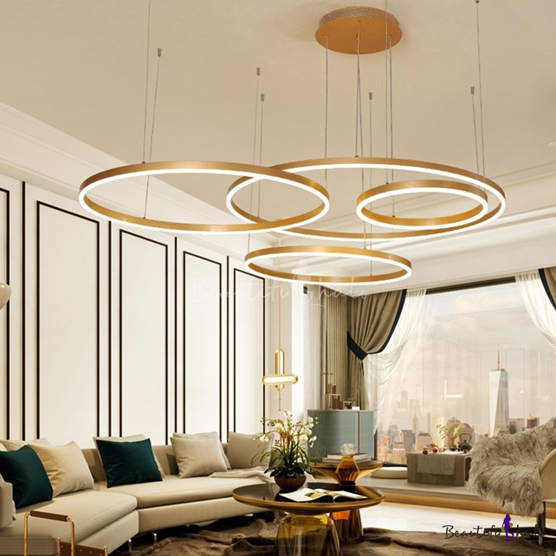 very large modern chandelier